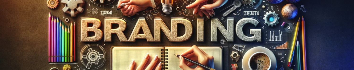 DALL·E 2023-12-11 22.03.13 - Create a hyper-realistic banner image sized 1500x300 pixels, featuring a creative workspace seen from above, with a woman's hands as she writes in a n